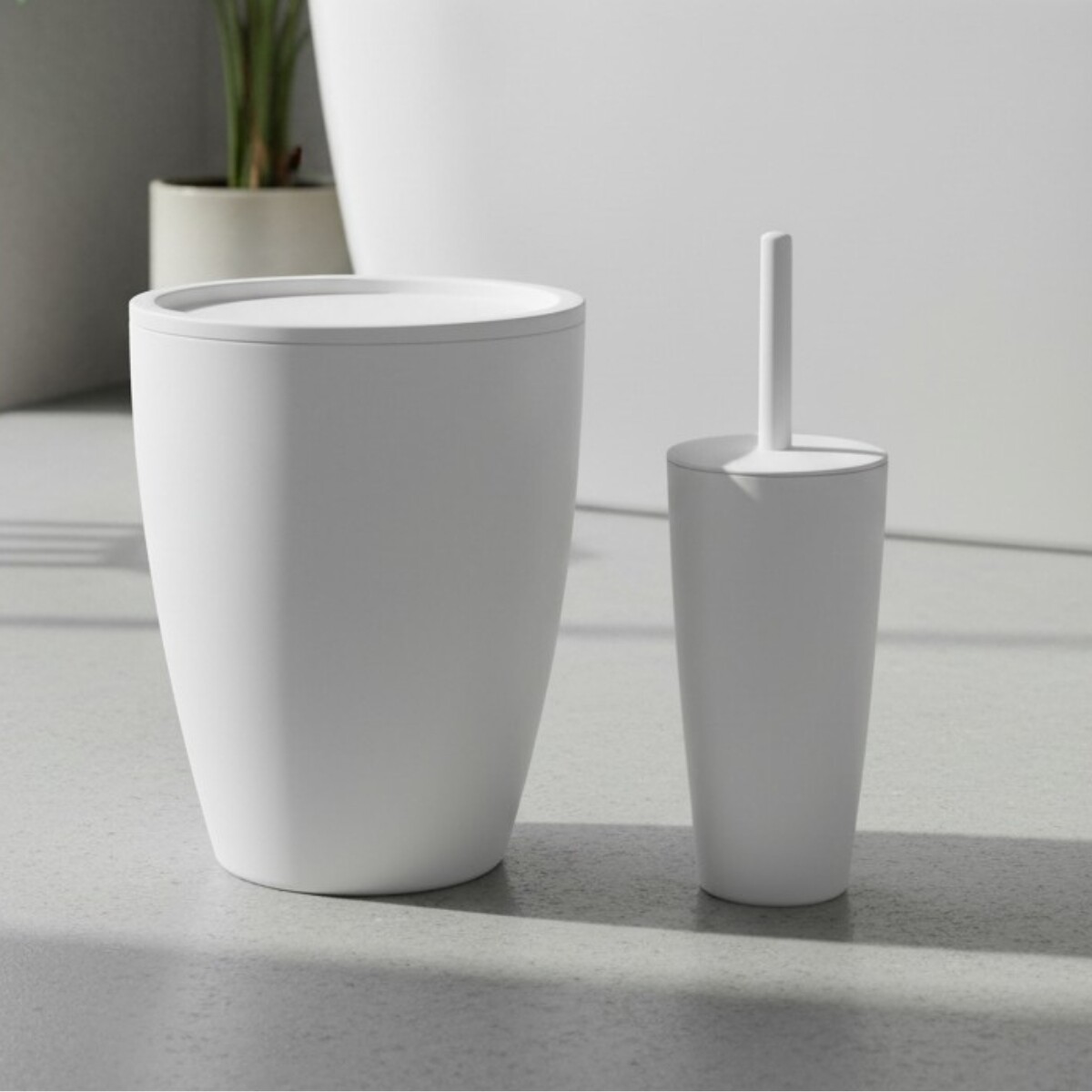 Set de baño 2 piezas Pure - BLANCO 