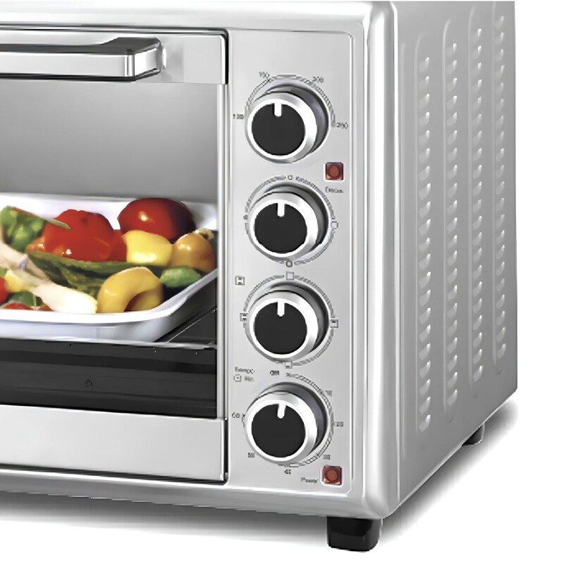 Horno Eléctrico de mesada Punktal 48Lts 1800w Inox Gris