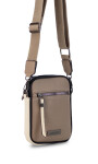 PHONE BAG GIONA TOPO MANTECA Y NEGRO
