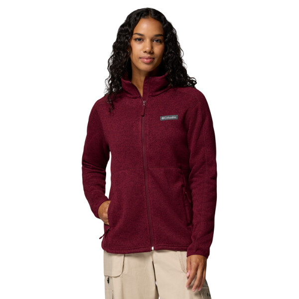 Campera Sweater Weather Mujer Rich Wine Heather
