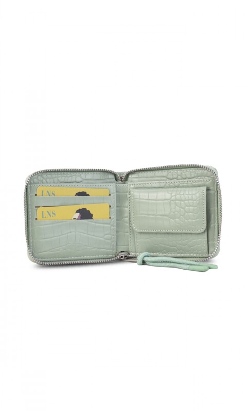 BILLETERA CANDELA CROCO CILANTRO