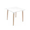 MESA DE COMEDOR EAMES CUADRADA 80 CM Mesa Eames Blanca Cuadrada 80cm