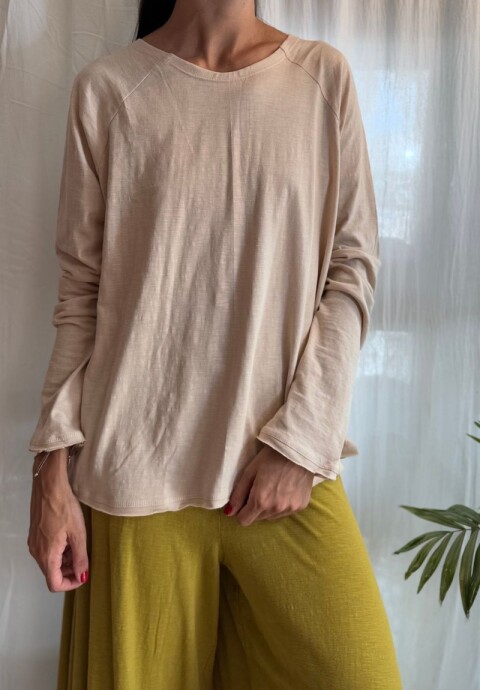 Camiseta clásica de bambú Crema