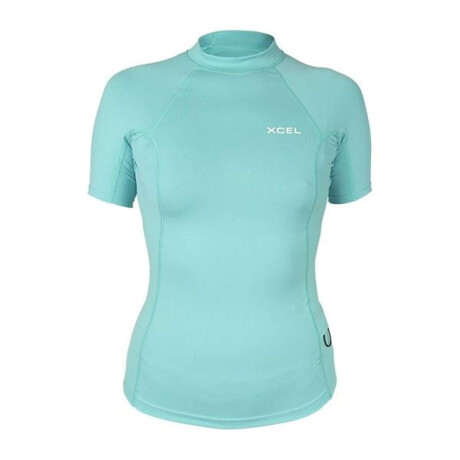 Lycra Premium Stretch Performance Fit S/S W/Pocket Verde Agua