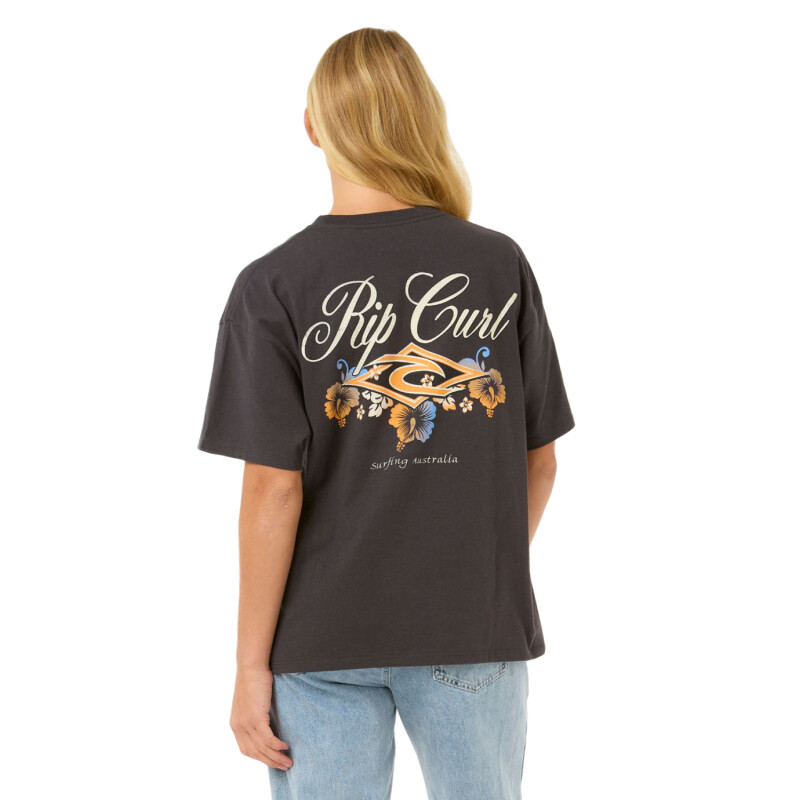 Remera Rip Curl Hibiscus Diamond Heritage - Negro Remera Rip Curl Hibiscus Diamond Heritage - Negro