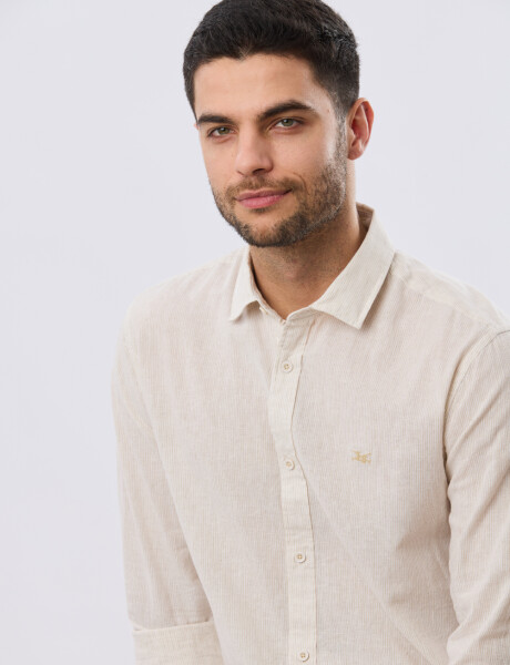 CAMISA RAYADA DE LINO Arena