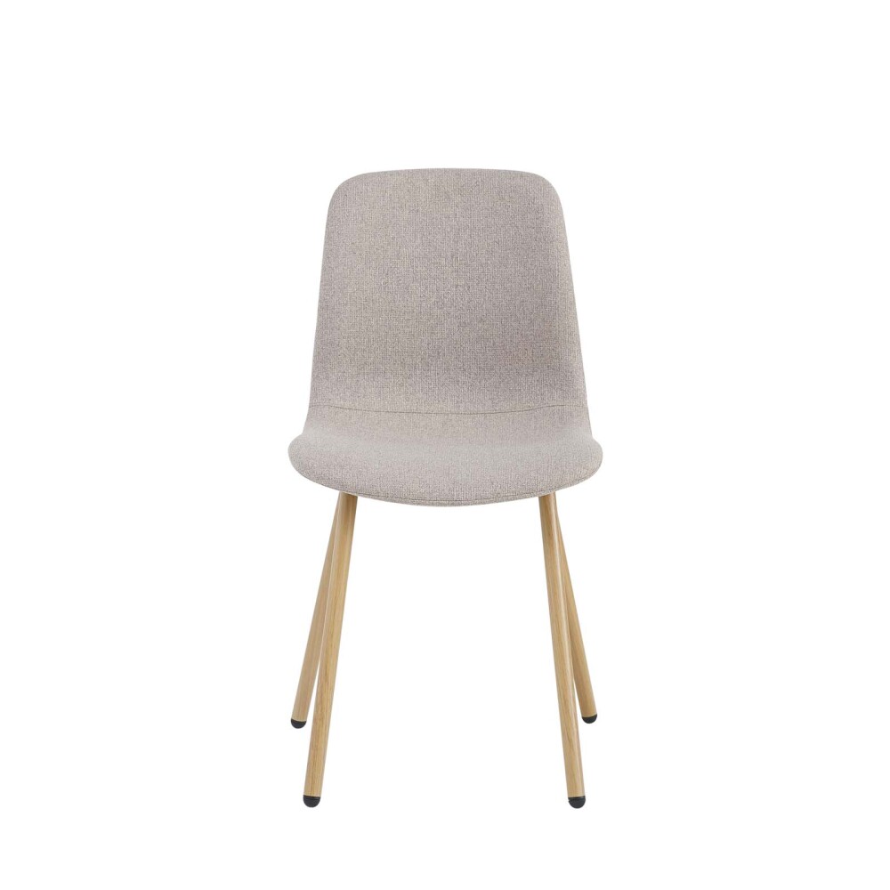SILLA DE COMEDOR METAL-Y-TELA MARRON CLEO