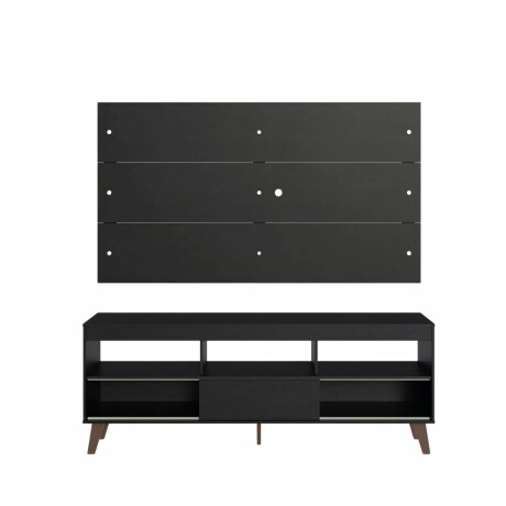 Rack con Panel para TV hasta 65 Pulgadas Negro