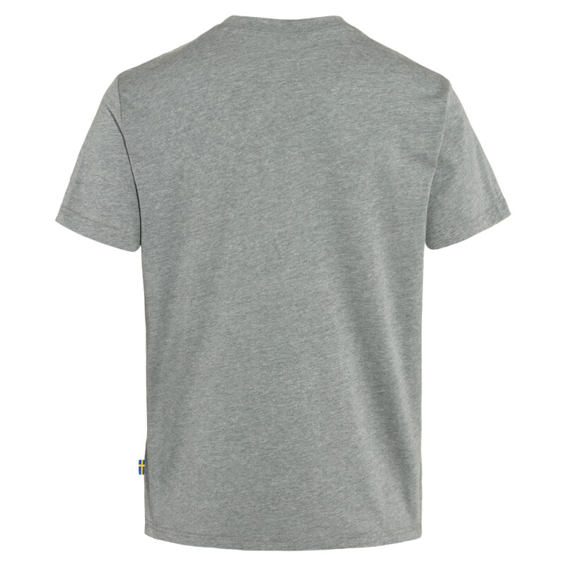 Polo Fjallraven Fox Boxy Logo Tee Mujer Grey-melange