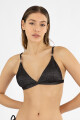 Triangulo rory print texturado Black lurex