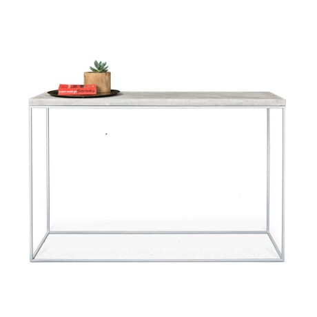 CONSOLA CEMENTO BLANCO STONE
