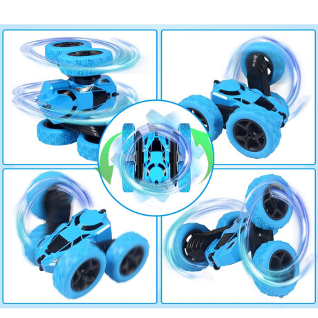 Auto a Control Remoto Acrobatico Stunt Car 4x4 360° Azul