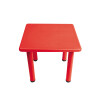 Mesa Cuadrada de Plástico y Metal para Niños 60x60cm Rojo
