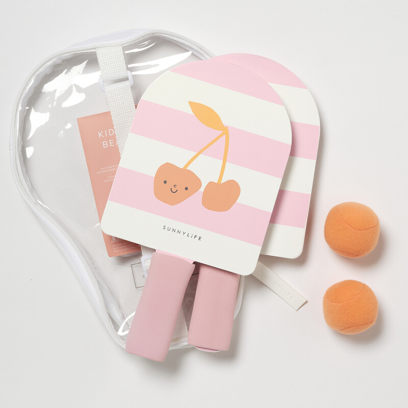 Paletas de playa con velcro para niños Candy Cherry
