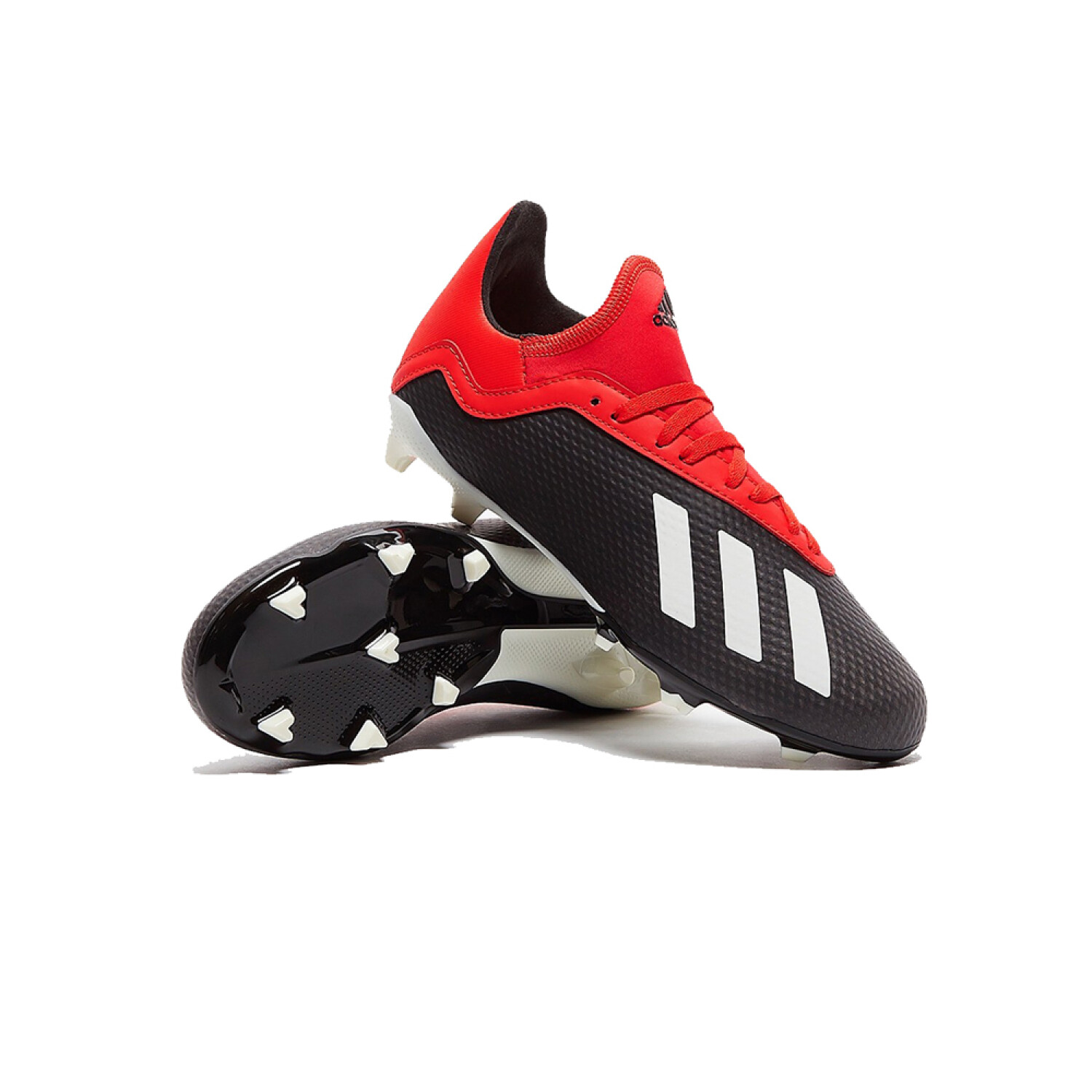 tijeras puesta de sol mejilla adidas X 18.3 FIRM GROUND CLEATS - Black/Red/White — Global Sports