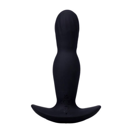 A Play Expander Plug Anal Vibrador con Control Negro