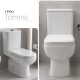 INODORO CON MOCHILA TORRENS BLANCO BRILLANTE DE LOZA PARA BLANCO
