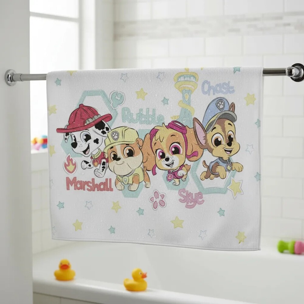 Toalla capucha PAW PATROL blanco