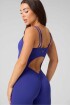 Enterizo Booty Scrunch PureLuxe V-Back Mujer Nightfall