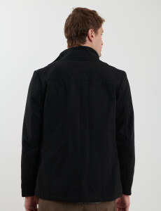 300256 SOBRETODO HARRINGTON LABEL Negro