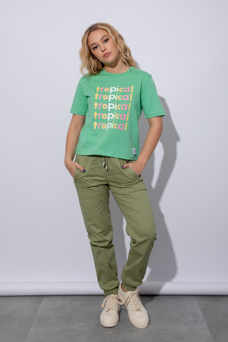 REMERA TROPI Verde