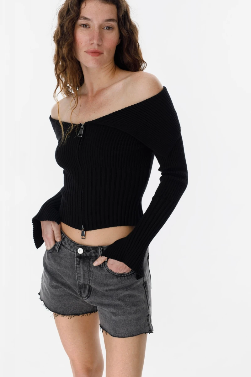 Sweater Jazmin negro talle unico