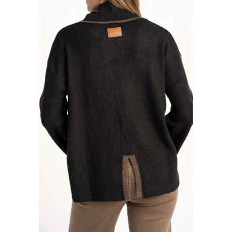 Polera Combinada Negro