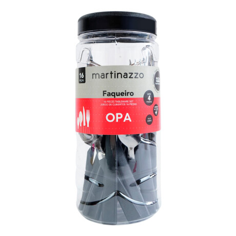 Juego de cubiertos x16 linea Opa Martinazzo Juego de cubiertos x16 linea Opa Martinazzo