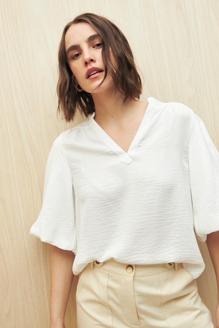 BLUSA PETALO Crudo