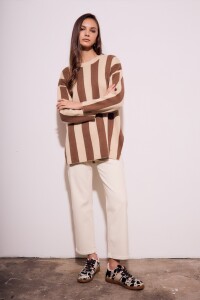 Sweater Rayado Mocha