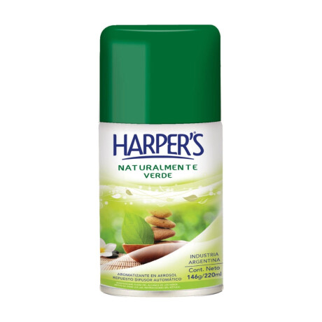 AROMATIZADOR AEROSOL HARPERS 220 ML NATURALMENTE VERDE AROMATIZADOR AEROSOL HARPERS 220 ML NATURALMENTE VERDE