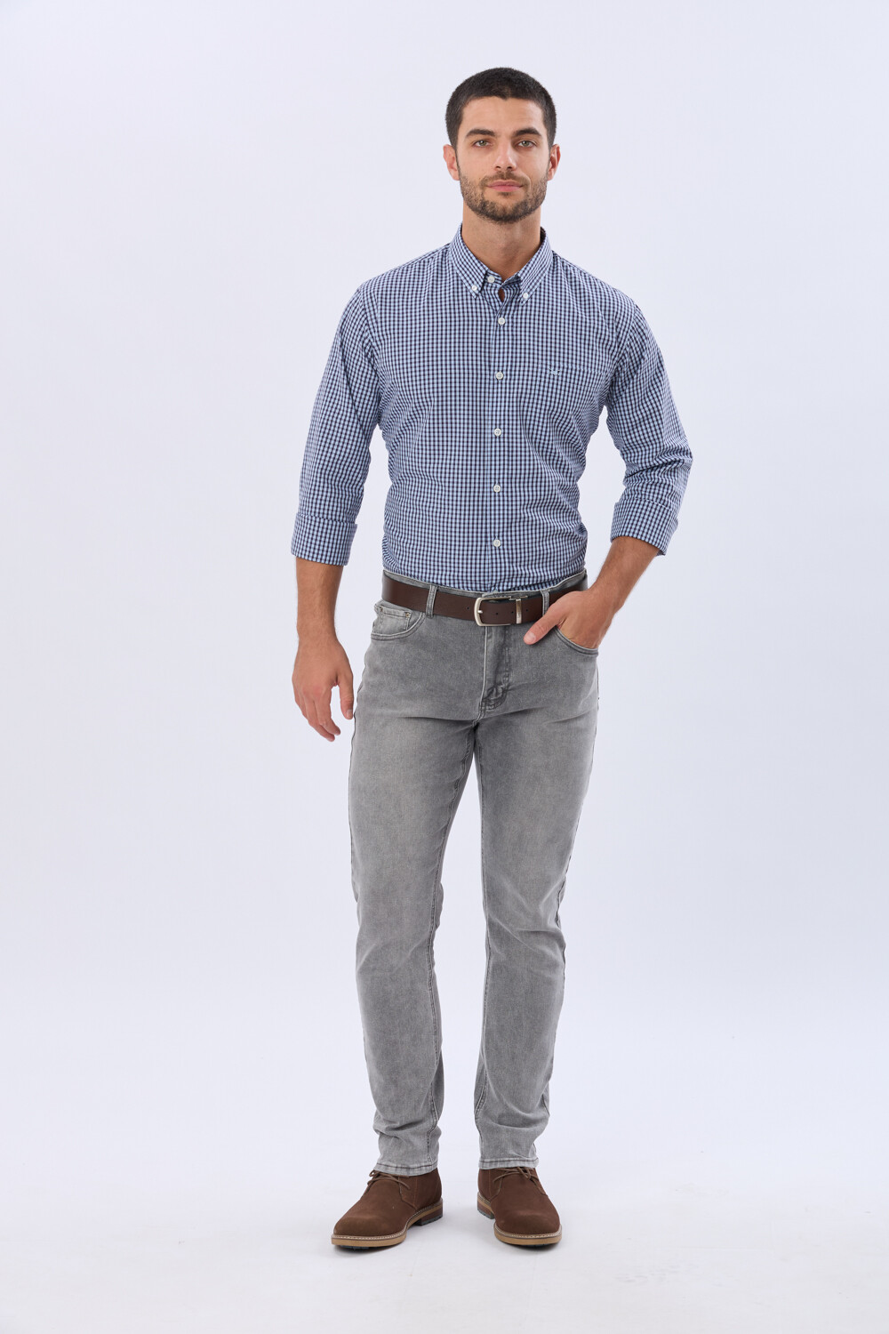 PANTALÓN DE JEAN SKINNY Gris