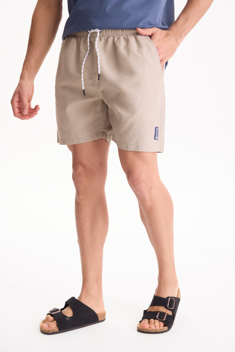 Short De Baño Marina Beige