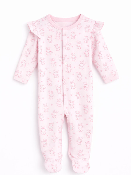 ENTERITO ESTAMPADO VOLADO ROSADO