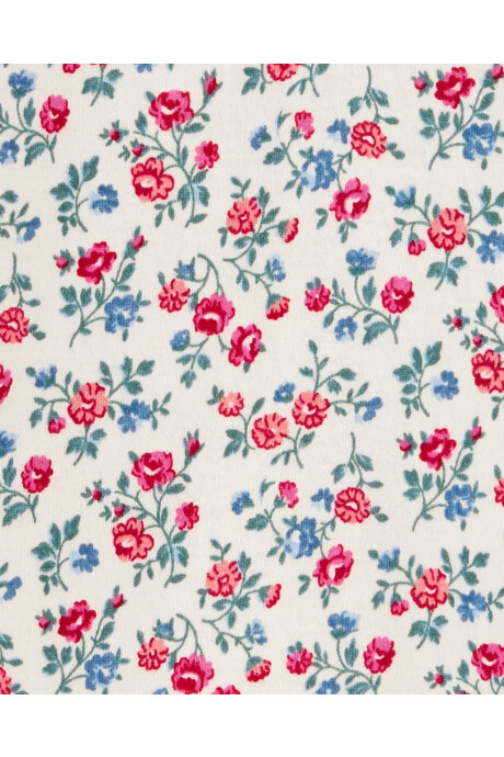 Body Con Capucha Flores Sin color