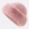 Gorro de Piel Sintética Estilo Cosaco Rosa