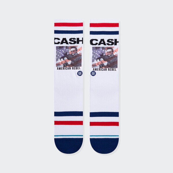 Medias Stance Cash American Rebel Blanco