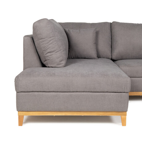 Rinconera Belfast - Tela Microfibra - Chaise izquierdo 2160 (Grafito)