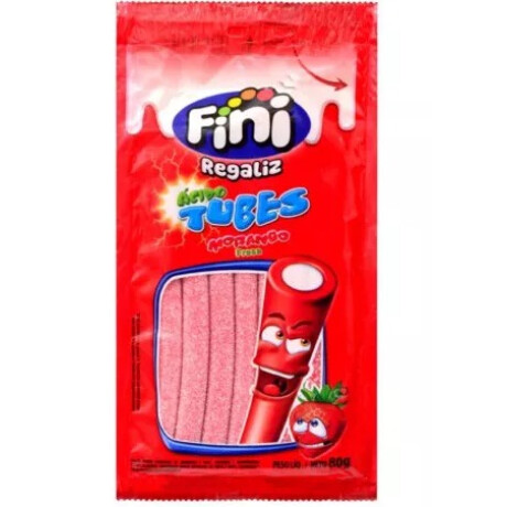 GELATINA REGALIZ TUBES FINI 80G MORANGO ACIDO GELATINA REGALIZ TUBES FINI 80G MORANGO ACIDO