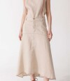 Pre Venta Falda Pomela Beige