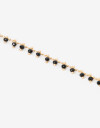 Pulseras Flexibles Color Pulsera Metal Y Beads - Dorado