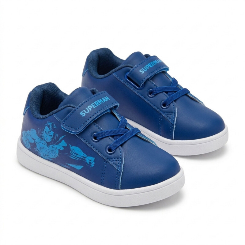Championes DC Bajo PU con velcro Niños SUTCFW26512 Azul