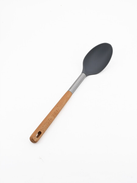 CUCHARON MANGO MADERA GRIS