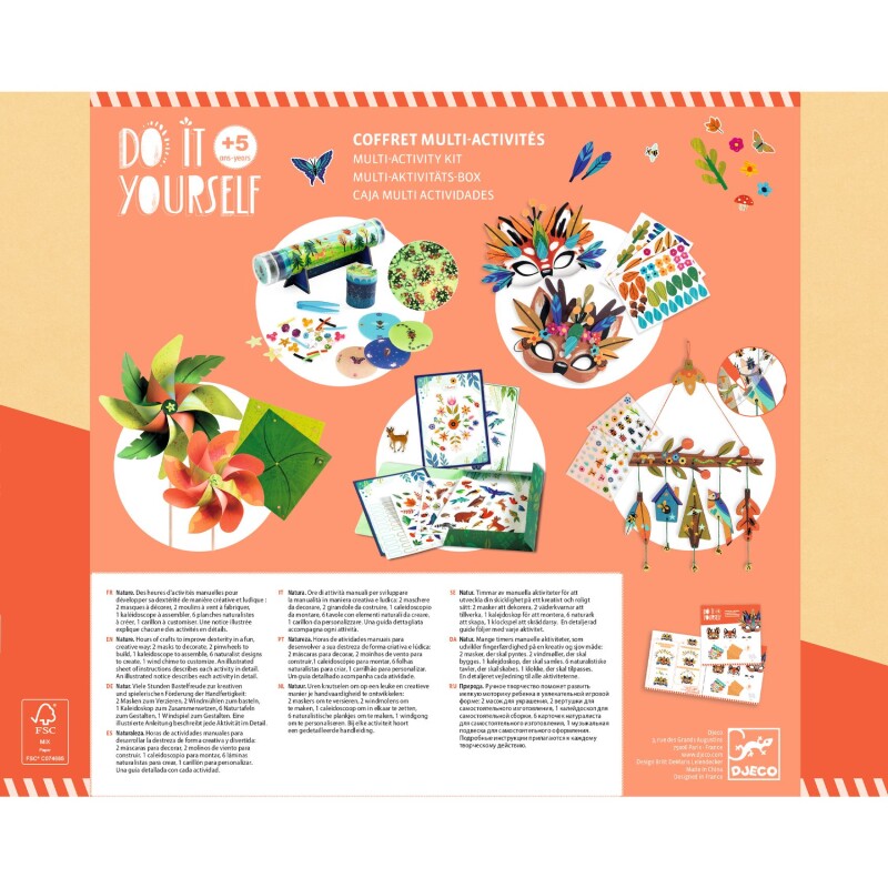 KITMANDJECO Kit De Activdades Munuales Para Niños Djeco 5+ - Nature