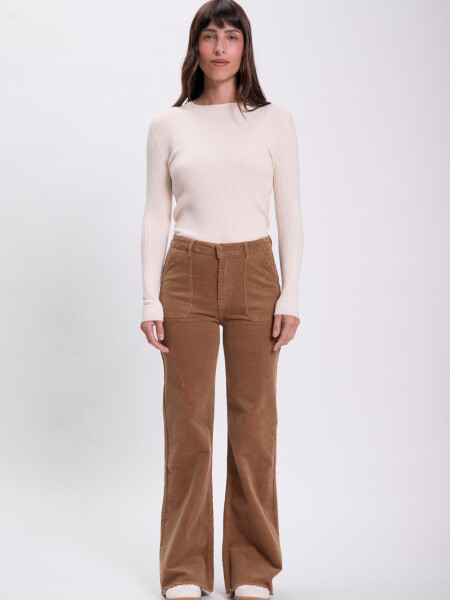 Pantalón pana oxford Tostado