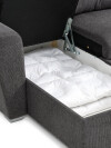 Sofá cama chaise longue VELJBY gris osc Sofá cama chaise longue VELJBY gris osc