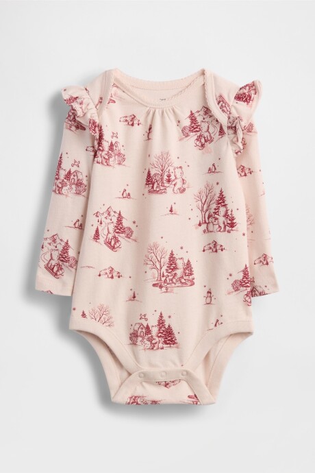 Body Gráfico Bebé Barely Pink Toile