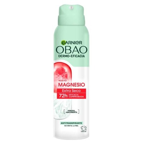 GARNIER OBAO DESODORANTE AEROSOL FEMENINO DERMO MAGNESIO 150ml GARNIER OBAO DESODORANTE AEROSOL FEMENINO DERMO MAGNESIO 150ml