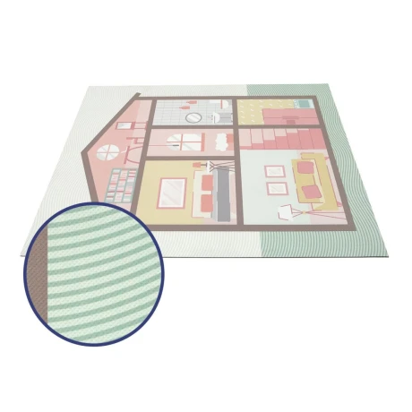 Alfombra Infantil Confort Kids Casa de Muñecas 100X120 cm CMFCSBN0101 001