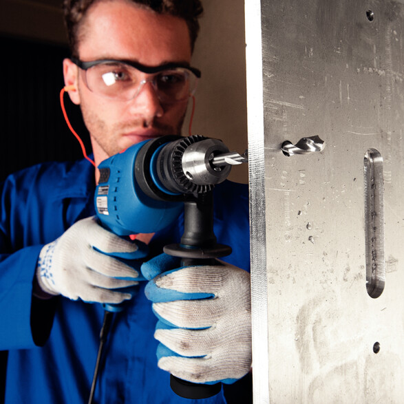 Juego mechas HSS cromada ""MM"" 25 piezas TN5852